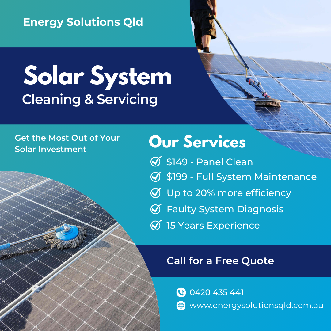 Our pricing for solar system servicing and cleaning